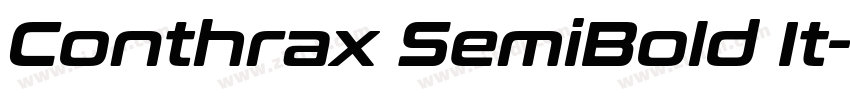 Conthrax SemiBold It字体转换 Conthrax SemiBold It字体转换